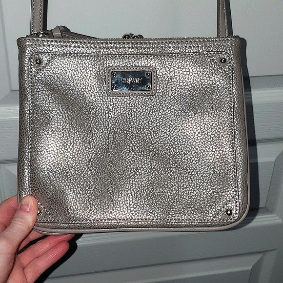 nine west silver purse